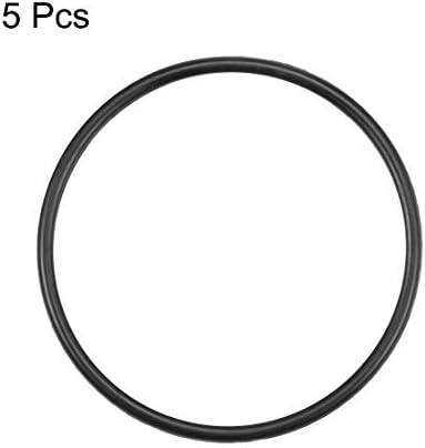 uxcell Nitrile Rubber O-Rings 55.3mm OD 50mm ID 2.65mm Width, Metric Nitrile Rubber Sealing Gasket, Pack of 5 - Image 2