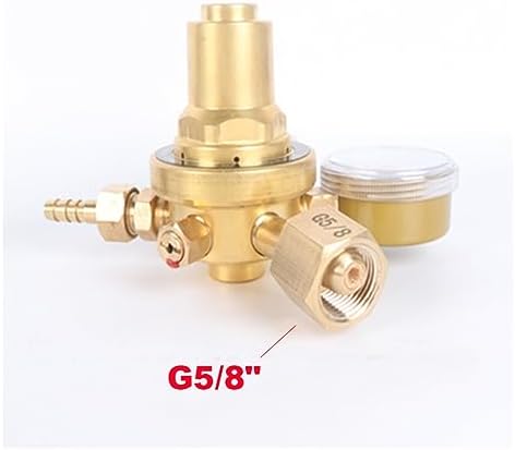 Brass High Pressure Oxygen Nitrogen Argo CO2 Regulator Valve Pressure Reducer 20Mpa Pressure Adjustment Range 0~0.1Mpa(Gauge 0.25X25) - Image 3