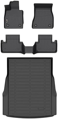 AIPOIL® Floor Mats & Cargo Liner Set for 2024 2025 2026 BMW i5 All Weather Protection TPE Anti-Slip Automotive Full Set Custom Car Mats Accessories - Black by AIPOIL