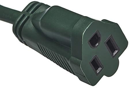 Amazon Basics 50-Foot 3-Prong Indoor/Outdoor Extension Cord, Heavy-Duty, 13 Amps, 1625 Watts, 125 VAC, Green (Pack of 8) - Image 2