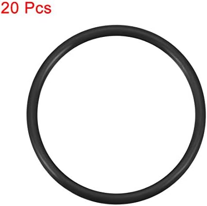 uxcell Nitrile Rubber O-Rings 47mm OD 40.8mm ID 3.1mm Width, Metric Sealing Gasket, Pack of 20 - Image 2