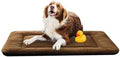 Dog Crate Pad Washable Dog Bed for Crate Large Cozy Mat 48-Inch Brown by VERZEY