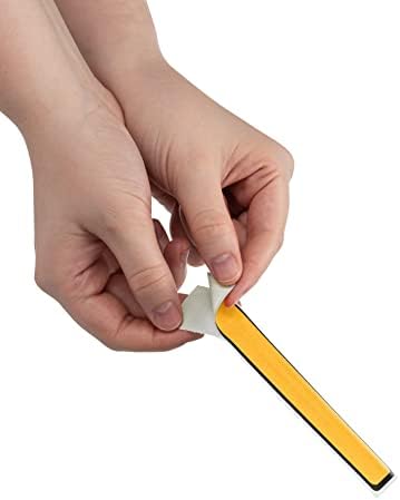 Carstens Adhesive Sticker Labels, 5 3/8” x 1”, Binder Labels for 1” Ring Binder Spines, Goldenrod, Roll of 200 - Image 3
