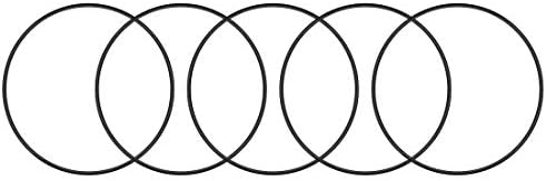 uxcell Nitrile Rubber O-Rings 135mm OD 128.8mm ID 3.1mm Width, Metric Sealing Gasket, Pack of 5 by uxcell