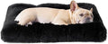EHEYCIGA Fluffy Dog Crate Bed for Medium Dogs, Plush Crate Pad, Black by EHEYCIGA