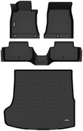 HAFIDI® Floor Mats & Cargo Liner Set Fit for 2019-2026 Genesis G70 RWD All Weather Protection TPE Anti-Slip Automotive Full Set Floor Liners Custom Accessories - Black by HAFIDI