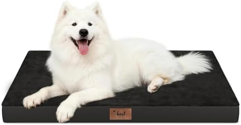 Large Waterproof Orthopedic Dog Bed with Egg Crate Foam by TailStories
