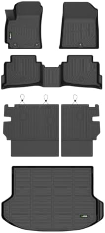HAFIDI® Floor Mats for 2024 2025 2026 Kia Seltos,All Weather Floor Mats & Cargo Liner & Back Seat Protector Mats, Car Mats for Seltos Accessories-Black by HAFIDI