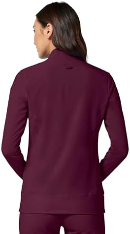 Cherokee iFlex Scrub Jacket for Women 2 Pocket Zip Front - Image 3