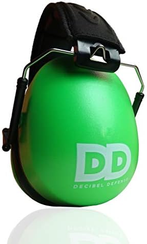 DECIBEL DEFENSE Ear Protection, 37 dB NRR Ear Muffs (SAFETY GREEN) by DECIBELDEFENSE