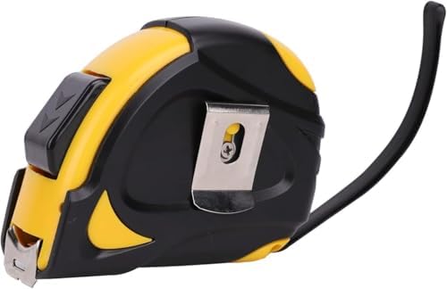 Amazon Basics Self-Locking Tape Measure, 25ft (8-Meters), Accurate Dual Scale inch/Metric, MID Accuracy, Extendable, Yellow, 2 Count (Pack of 12) - Image 5