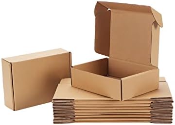 7x5x2 Cardboard Shipping Boxes Set of 20, Brown by Pemtow