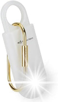 130db Personal Safety Alarm with Ultra Bright Strobe Light. Coconut White by MosaicAlarm