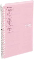 Kokuyo Smart Ring Binder, B5 Light Pink Binder Notebook, Up to 25 Sheets by KokuyoUS