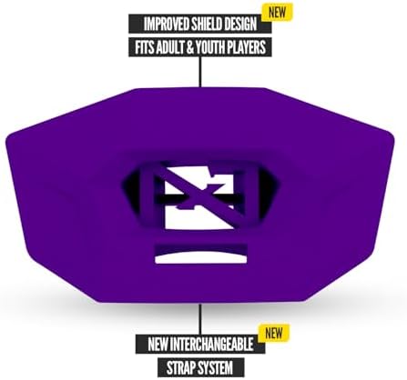 Nxtrnd One Pro Football Mouth Guard, Interchangeable Strap, Fits Adult & Youth (Purple) - Image 3