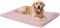Exsnugy Washable Dog Bed Mat Large Size Fluffy Pet Crate Pad 42x28 XL by Exsnugypetproducts