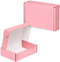 6x4x1.6 Pink Shipping Boxes for Small Business, 50 Pack Small Shipping boxes, Corrugated Cardboard Boxes for Shipping Packing by OUGEBOX