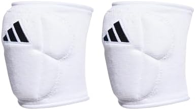 Adidas Unisex-Adult 5-Inch Volleyball Kneepads, White/Black, Large by Unknown