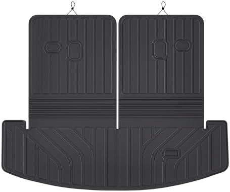 Mixsuper Cargo Liner for Hyundai Santa FE 2024-2026, Trunk Mat with Backrest Mat TPE All Weather Rear Cargo Mat Back Seat Protector Non-Slip Waterproof Accessories by Mixsuper