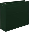 Carstens 4-Inch Heavy Duty 3-Ring Binder - Side Opening, Forest Green, Durable Plastic, Precision No-Gap Rings, Waterproof Cover, No Pockets, Holds 600 US Letter Sheets, BPA-Free Made in USA (1850-3R) by Carstens