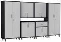 6-Piece Garage Storage Cabinets System Heavy Duty Workshop Set by FLIXELIO