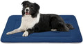 Dog Bed Soft Dog Crate Pad Mat for Medium/Large Dogs 36 in Non-Slip Bottom Washable Dog Sleeping Mattress Pet Beds Cat Beds Kennel Pads, Dark Blue by JoicyCoDogBeds