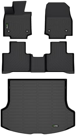 All Weather Car Floor Mats & Cargo Liner for 2023 2024 2025 2026 RX /RX350 /RX350h /RX500h (NOT for RX450h+ PHEV) Custom Fit Full Set Accessories - Black by HAFIDI