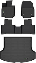 All Weather Car Floor Mats & Cargo Liner for 2023 2024 2025 2026 RX /RX350 /RX350h /RX500h (NOT for RX450h+ PHEV) Custom Fit Full Set Accessories - Black by HAFIDI