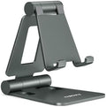 Nulaxy Full Aluminum Dual Folding Cell Phone Stand for Desk, Gray by Nulaxy
