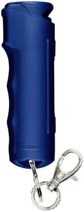 SABRE Pepper Spray with Fast Flip-Top Safety & Snap‑Clip Keychain for Self Defense - Maximum Police Strength OC with UV Marking Dye, 10‑Sec. Spray, 14-ft Range, Finger Grip, Made in USA, 0.54 fl oz by SABRE