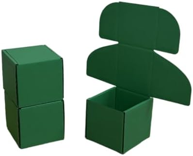 30 Pack 4x4x3.5 in Hunter Green Shipping Boxes - Image 3