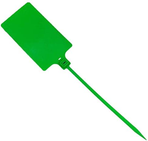 Plastic Seals Shipping Tags Logistics Use Big Sign Tie Large Label Tie, 255mm Total Length, Package of 100pcs (Green) - Image 2