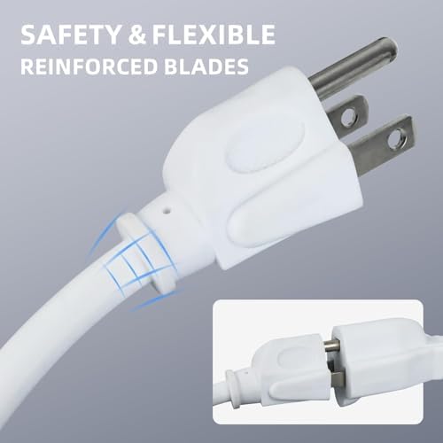 EP 75 FT Outdoor Extension Cord, 16/3 SJTW Heavy Duty White, ETL Listed - Image 3