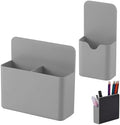KITANIS Magnetic Pen Holder,2 Pack Magnetic Dry Erase Marker Holder with Generous Compartments,Strong Magnet Storage Marker Pen Pencil Organizer for Refrigerator,Whiteboard,Locker Accessories by KITANIS