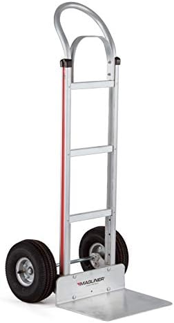 Magliner HMK112K14 Aluminum Hand Truck, Horizontal Loop Handle, 16" x 12" Extruded Aluminum Nose Plate, 500 lb Capacity by Magliner