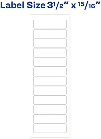 Avery White Computer Labels, 15/16" x 3-1/2", Dot Matrix and Pin-Feed Printers, 5,000 Total (4013) - Image 6
