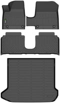 Floor Mats & Cargo Liner Custom for 2025-2026 Hyundai Ioniq 5 Limited (with Sliding Console) All Weather Protection TPE Automotive Floor Liners Fits Front& 2nd Row Set Accessories, Black by HAFIDI