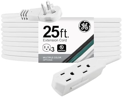 GE 3-Outlet Flat Extension Cord 25 Ft Grounded Extension Cord by Unknown
