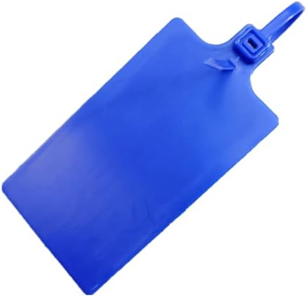 Plastic Seals Shipping Tags Logistics Use Big Sign Tie Large Label Tie, 255mm Total Length, Package of 100pcs (Navy Blue) - Image 2