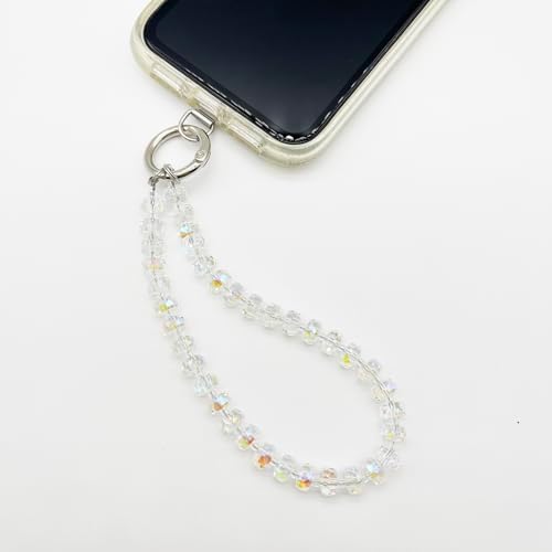 TENOC Beaded Phone Wrist Strap, Clear - Image 5