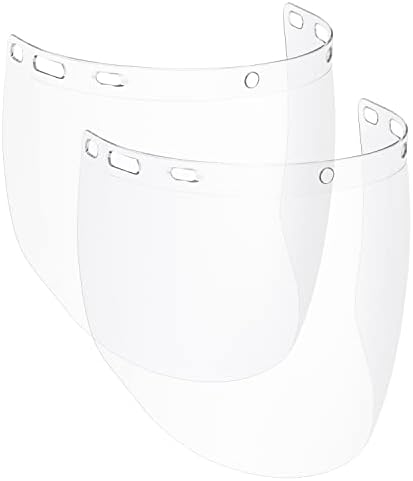 NoCry 2 Pack of Replacement Clear Visors for Heavy Duty Clear Face Shield by NoCry