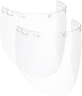 NoCry 2 Pack of Replacement Clear Visors for Heavy Duty Clear Face Shield by NoCry