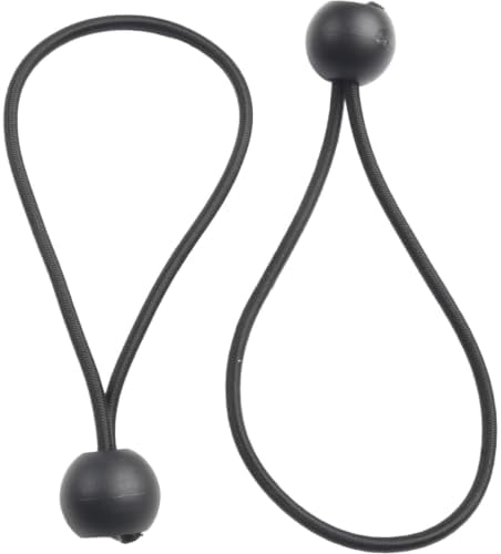 Elastic Tarp Tie Down Ropes with Ball Tensioners for Secure Tent Setup - Image 7