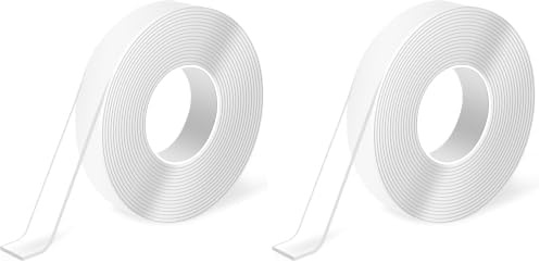 Art3d Double-Sided Mounting Tape (10FT), Multipurpose Removable Adhesive Foam Tape, Transparent, Household (Pack of 2) by Art3d