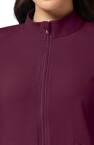 Cherokee iFlex Scrub Jacket for Women 2 Pocket Zip Front - Image 5