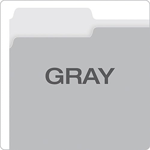 Pendaflex File Folders, 100 Pack, Durable Gray Folders, Letter Size (8.5" x 11"), 3 Tabs for Easy Labeling, Neutral Aesthetic Organization Essentials for Home, Office & School - Image 4