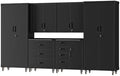 6-Piece Garage Storage Cabinets System Heavy Duty Workshop Set by FLIXELIO