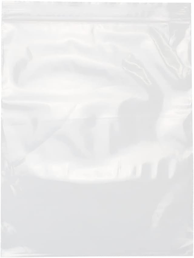 12" X 15" 2 Mil Clear Reclosable Zip Plastic Poly Bags - Image 4