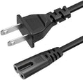 20ft Universal Replacement AC Power Cord 2 Prong Plug Figure 8 C7 Power Cable |125V| for PS4, PS5, Xbox, TV, Monitor by LORDTRONICS
