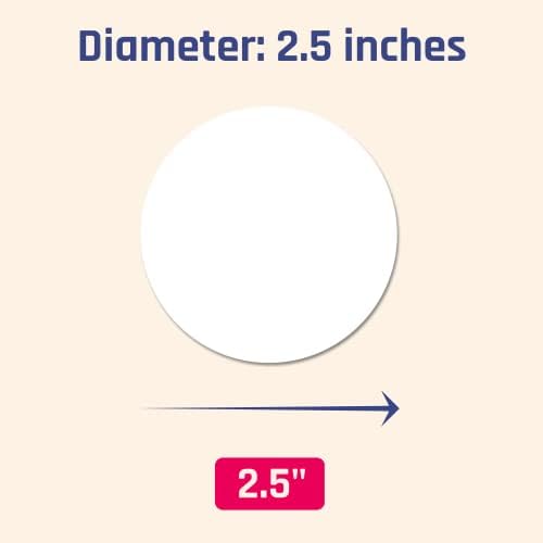 2.5 inch Round Labels Printable Circle Stickers - 8.5" x 11", 30 Sheets - Image 5